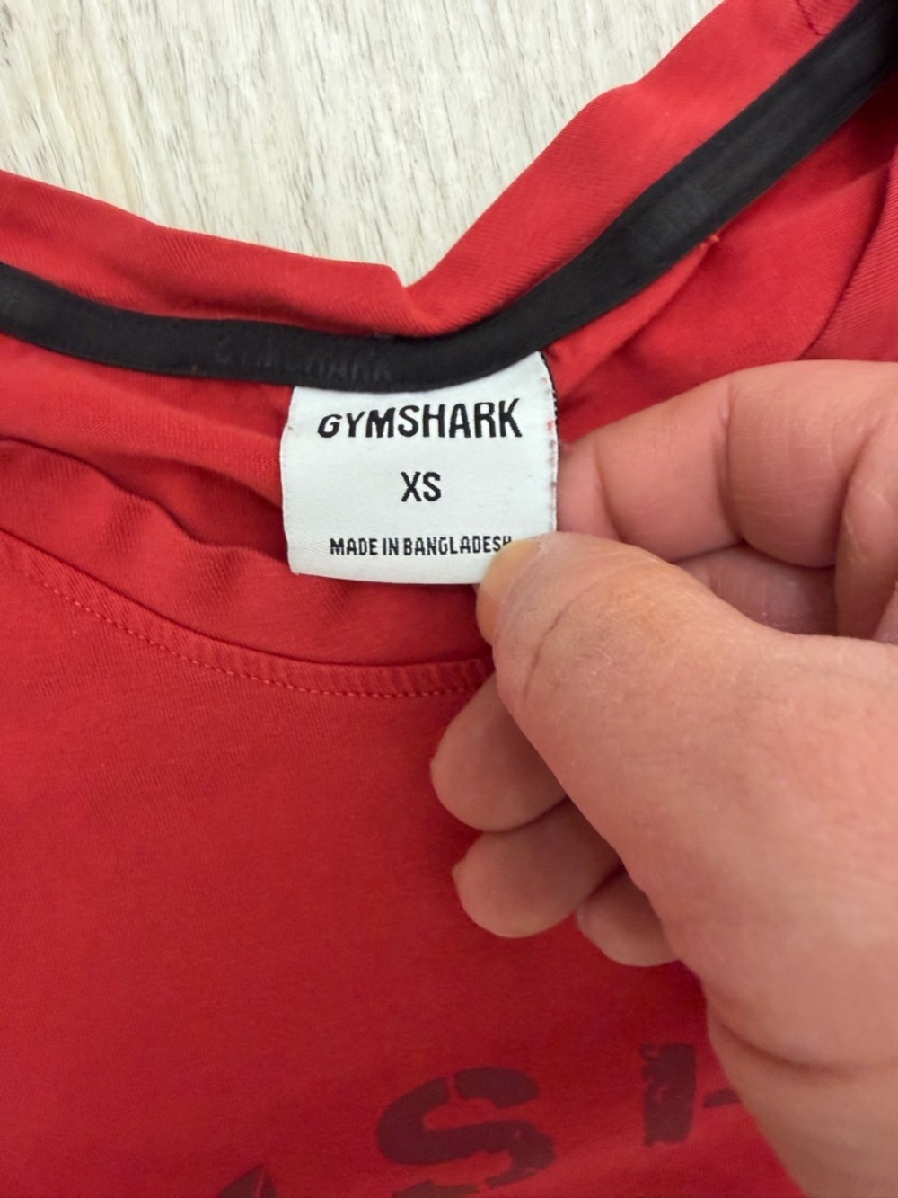 Gymshark Red Graphic T-Shirt XS Athletic Fit - Picture 4 of 5